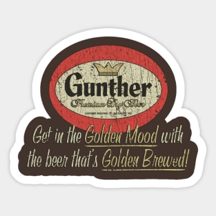 Gunther Premium Beer 1881 Sticker